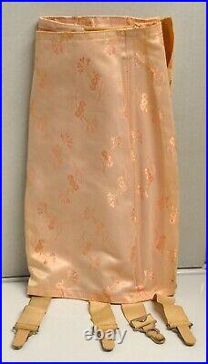 1960's Magic Form 28 Pink Corset With Garters Open Bottom New Dead Store Stock