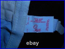 38 VinTage Sears Corset Girdle Open-Bottom 6 Clip Off-set Zip White & Stockings