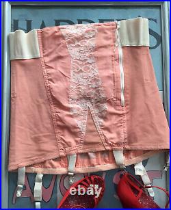 CORTLAND Vintage Pink Open Bottom Girdle Size 34 XL W 34 40 H 38-42