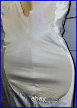 Crown-ette Crownette 40DD Body Shaper Girdle Satin Open Bottom Skirt Slip 4423