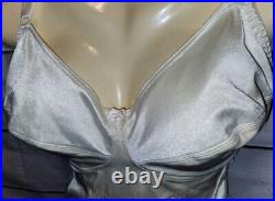 Crown-ette Crownette 40DD Body Shaper Girdle Satin Open Bottom Skirt Slip 4423
