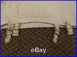 Curvaceous Vtg 1950s NEW Rayon & Rubber Open Bottom Garters Girdle S Girly Pinup