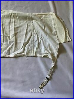GIRDLE Size 40 Shapewear Open Bottom with Four Garters White Vintage Unknown