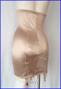 GLOSSY HIGHWAIST Scandale Slimming Lacy OPEN BOTTOM GIRDLE withGRTS XL