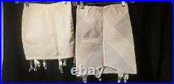 Lot Of Two Vintage Open Bottom Girdles With Garters Sz M