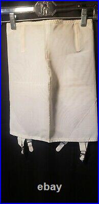 Lot Of Two Vintage Open Bottom Girdles With Garters Sz M