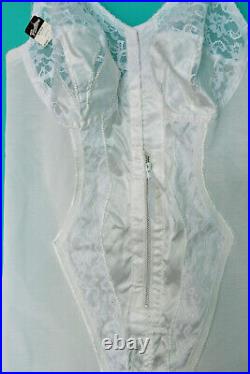 NEWFilmy by Youthline Open Bottom Corset Girdle Garters 40 Off-White USA VTG