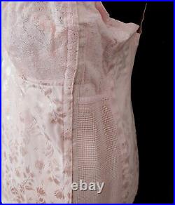 NEW Rengo PINK 50s Vtg OPEN BOTTOM ALL-IN-ONE Shaper GIRDLE withGARTERS sz 46 NIB
