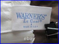 NOS Vintage 1950's WARNER'S LE GANT White Open Bottom Girdle Size 30