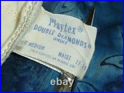 NWOT Vintage Double Diamonds Playtex Girdle / Open Bottom Girdle/ 6 Garters