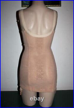 NWT 60s Vintage Open Bottom Girdle w Suspenders by Every Corsetteria, Sz 36