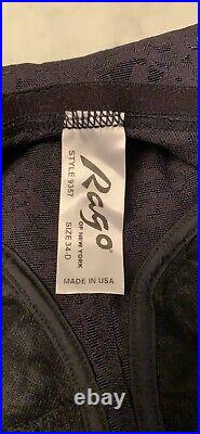 New Rago 9357 Extra Firm Open Bottom Body Shaper Corsette Girdle Slip Garter 34d