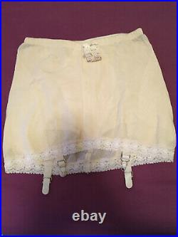New Vintage Open Bottom Girdle Garter Straps NWT XL Nude Alexanders Regency NOS