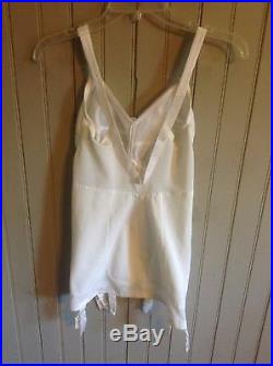 New Withtags Vintage Subtract open bottom girdle body shaper with 6 garters sz 36D