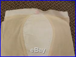 Pillow Tabbed Vtg 50s 60s NEW Open Bottom Shaper Girdle with Nylon Garters M 27/28