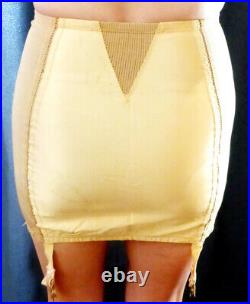 RARE FIND! 1940s HOLLYWOOD TEENER OPEN BOTTOM RUBBER GIRDLE WITH GARTERS 30 EVC
