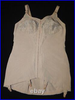 RARE! Vtg Triumph open bottom girdle corselette front closure Korselett SEU/105C