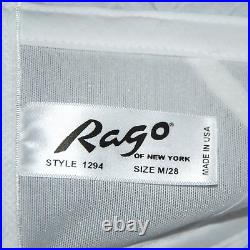 Rago New York Women's Medium / 28 1294 High Waist Open Bottom Girdle White