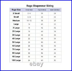 Rago Open Bottom Girdle Garter Straps Shaping Beige Style 1359 XL Pinup Boudoir