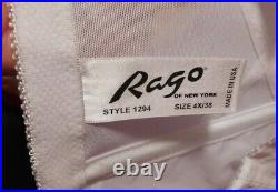Rago Style 1294 Open Bottom Girdle Extra Firm Shaping, White size, 4X/38