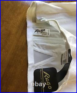 Rago Style 443 Open Bottom Girdle Size 4X/38 Extra Firm Garters White Zipper New