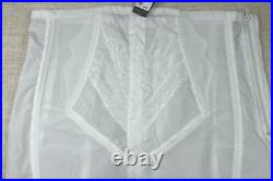 Rago White Open Bottom Girdle 6X / 42 Style 1294 Extra Firm Shaping Garters