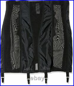 Rago Women's Plus-Size High Waist Open Bottom Girdle with Zipper 36 Black