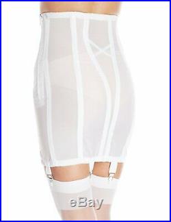 Rago Women's Plus-Size High Waist Open Bottom Girdle with Zipper, 6XL