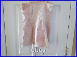Rare Vintage YOUTHFUL FORM Patented Pink Open Bottom Corset with Garter