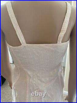Rare Vintage YOUTHFUL FORM Patented Pink Open Bottom Corset with Garter