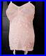 Rengo PINK 50s Vtg OPEN BOTTOM ALL-IN-ONE Shaper GIRDLE withGARTERS sz 46