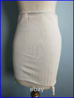 STAGE PLAY Vintage 1950's open bottom GIRDLE w 4 Garters Medium 4XL Old Stock