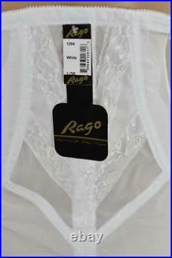 Sassy Vintage Inspired Rago Hi-waist Zippered Ob Girdle 8 Garters Nwt L/30