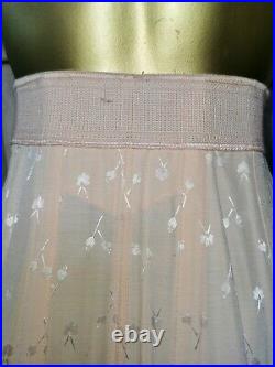 Stunning Open Bottom Girdle Pink By Gossard 6 Suspender Waist Size 27 A-173