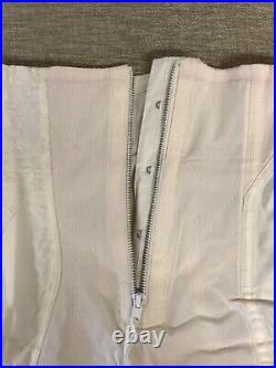 VTG 1950's Smoothie Controleur Open Bottom Shapewear Boned & Gartered Girdle 28