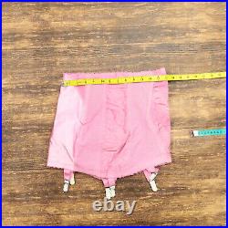 VTG 60s Rago of New York Women 8 Girdle Sexy Garter Pink Tabs Open Bottom