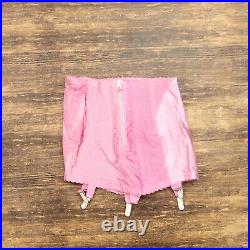 VTG 60s Rago of New York Women 8 Girdle Sexy Garter Pink Tabs Open Bottom