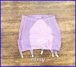 VTG 60s Rago of New York Women 8 Girdle Sexy Garter Tabs Open Bottom Purple