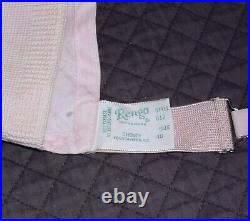 Vintage 1940 Rengo All in One Bra Open Bottom Shaper Garters Corset Pink Size 40