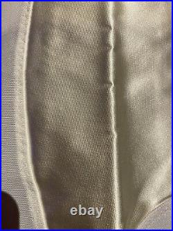 Vintage 1950s-1960s Girdle Open Bottom Garters Ivory Side Zip Size 34 L/XL EVC