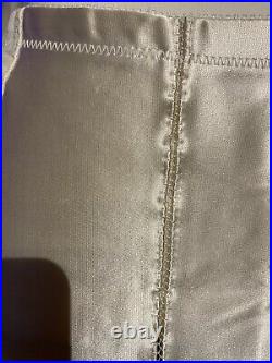 Vintage 1950s-1960s Girdle Open Bottom Garters Ivory Side Zip Size 36 L/XL