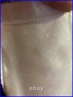 Vintage 1950s-1960s Girdle Open Bottom Garters Ivory Side Zip Size 36 L/XL