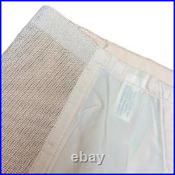 Vintage 40s Girdle Skirt Garters Open Bottom Peach Nude Lingerie Charis PinUp XS