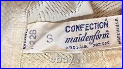 Vintage 50s 60s Maidenform Confections Open Bottom Girdle With Garters Pinup S