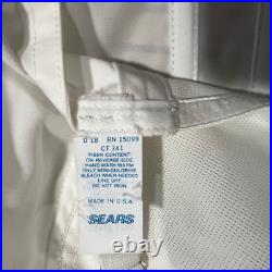 Vintage 60s 70s Sears Full Corset White Shapewear Open Bottom Garters Size 46C