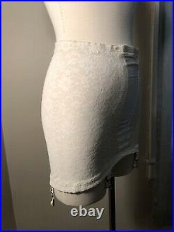 Vintage 60s Pin Up MACBESS Open Bottom Garter Girdle Mini Skirt S M 26