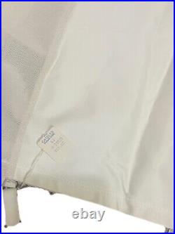 Vintage 70s Girdle Skirt Garters Open Bottom White Formfit Rogers Deadstock S/M