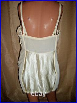 Vintage All in One Open Bottom Corselet Girdle 4 Garters Size 14-16 Bullet