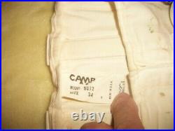 Vintage Camp Made In USA Cotton Corselette Open Bottom Girdle Cincher Size 34