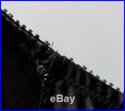 Vintage Christian Dior Black Open Bottom Girdle withHosiery Garters